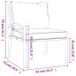 vidaXL Set Salotto da Giardino 6pz con Cuscini Grigi in Acciaio vidaXL Set Salotto da Giardino 6pz con Cuscini Grigi in Acciaio