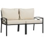 vidaXL Set Salotto da Giardino 9pz con Cuscini Sabbia in Acciaio vidaXL Set Salotto da Giardino 9pz con Cuscini Sabbia in Acciaio