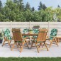 vidaXL Sedie da Giardino Reclinabili con Cuscini 6 pz in Legno di Teak vidaXL Sedie da Giardino Reclinabili con Cuscini 6 pz in Legno di Teak