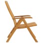 vidaXL Sedie da Giardino Reclinabili con Cuscini 6 pz in Legno di Teak vidaXL Sedie da Giardino Reclinabili con Cuscini 6 pz in Legno di Teak
