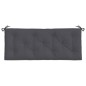 vidaXL Cuscini Panca Giardino 2pz Antracite 120x50x7 cm Tessuto Oxford