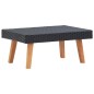 vidaXL Set Divani da Giardino 3 pz con Cuscini in Polyrattan Nero