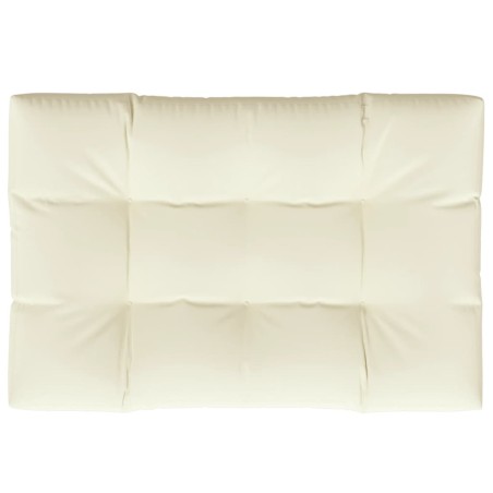 vidaXL Cuscino per Pallet Crema 120x80x12 cm in Tessuto
