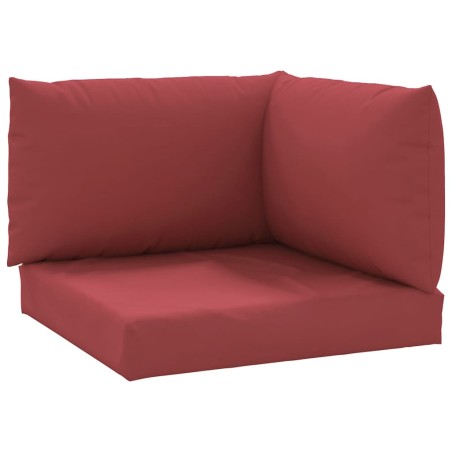 vidaXL Cuscini per Pallet 3 pz Rosso Vino in Tessuto Oxford