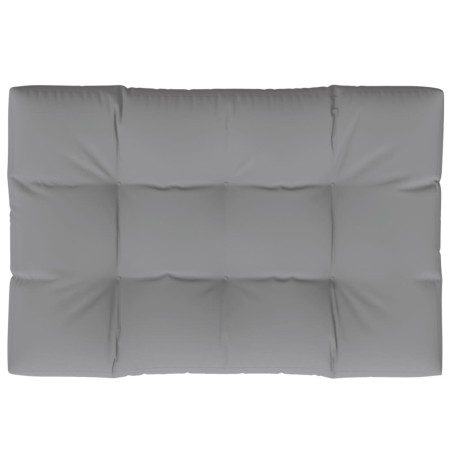 vidaXL Cuscino per Pallet 120 x 80 x 12 cm Grigio in Tessuto