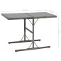 vidaXL Set da Pranzo per Esterni 7 pz con Cuscini in Polyrattan Grigio vidaXL Set da Pranzo per Esterni 7 pz con Cuscini in Polyrattan Grigio
