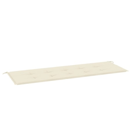 vidaXL Cuscino per Panca Crema 150x50x3 cm in Tessuto Oxford