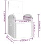 vidaXL Sedie Reclinabili da Giardino con Cuscini 2pz Grigio Polyrattan