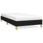 vidaXL Giroletto Nero 90x200 cm in Tessuto