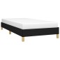 vidaXL Giroletto Nero 90x200 cm in Tessuto