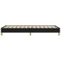 vidaXL Giroletto Nero 90x200 cm in Tessuto