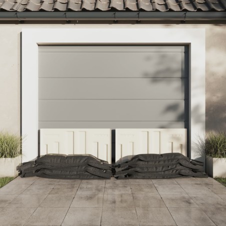 vidaXL Sacchi di Sabbia 10 pz Verde Scuro 103x25 cm in HDPE