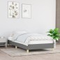 vidaXL Giroletto senza Materasso Grigio Scuro 90x200 cm Tessuto vidaXL Giroletto senza Materasso Grigio Scuro 90x200 cm Tessuto