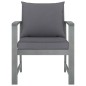 vidaXL Sedie da Giardino e Cuscini Grigio Scuro 2 pz Massello Acacia vidaXL Sedie da Giardino e Cuscini Grigio Scuro 2 pz Massello Acacia