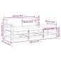 vidaXL Set Divani da Giardino 3 pz con Cuscini in Legno Massello Nero vidaXL Set Divani da Giardino 3 pz con Cuscini in Legno Massello Nero