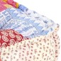 vidaXL Pouf Modulare in Tessuto Patchwork vidaXL Pouf Modulare in Tessuto Patchwork