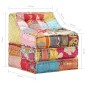 vidaXL Pouf Modulare in Tessuto Patchwork vidaXL Pouf Modulare in Tessuto Patchwork