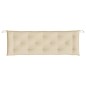 vidaXL Cuscino per Panca Beige 150x50x7 cm in Tessuto Oxford
