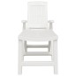 vidaXL Lettino Prendisole Bianco in Plastica vidaXL Lettino Prendisole Bianco in Plastica