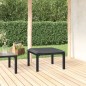 vidaXL Poggiapiedi da Giardino con Cuscino in Polyrattan Nero e Grigio vidaXL Poggiapiedi da Giardino con Cuscino in Polyrattan Nero e Grigio