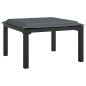 vidaXL Poggiapiedi da Giardino con Cuscino in Polyrattan Nero e Grigio vidaXL Poggiapiedi da Giardino con Cuscino in Polyrattan Nero e Grigio
