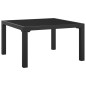 vidaXL Poggiapiedi da Giardino con Cuscino in Polyrattan Nero e Grigio vidaXL Poggiapiedi da Giardino con Cuscino in Polyrattan Nero e Grigio