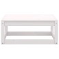 vidaXL Set Divani da Giardino 2 pz Cuscini Bianchi Massello di Pino vidaXL Set Divani da Giardino 2 pz Cuscini Bianchi Massello di Pino
