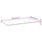 vidaXL Cuscino per Panca Antracite 120x50x3 cm in Tessuto Oxford