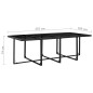 vidaXL Set da Pranzo da Giardino 13 pz con Cuscini in Polyrattan Nero vidaXL Set da Pranzo da Giardino 13 pz con Cuscini in Polyrattan Nero