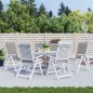 vidaXL Cuscini per Sedie 6 pz Grigi 120x50x3 cm in Tessuto vidaXL Cuscini per Sedie 6 pz Grigi 120x50x3 cm in Tessuto
