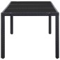 vidaXL Set da Pranzo per Giardino 9 pz in Polyrattan Nero