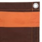 Paravento Balcone Arancione e Marrone 75x300 cm Tessuto Oxford Paravento Balcone Arancione e Marrone 75x300 cm Tessuto Oxford