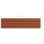 Paravento Balcone Arancione e Marrone 75x300 cm Tessuto Oxford Paravento Balcone Arancione e Marrone 75x300 cm Tessuto Oxford