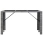 vidaXL Set da Bar da Giardino 7 pz con Cuscini in Polyrattan Grigio