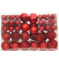 vidaXL Set Palline di Natale 111 pz Rosso in Polistirene vidaXL Set Palline di Natale 111 pz Rosso in Polistirene