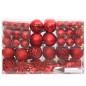 vidaXL Set Palline di Natale 111 pz Rosso in Polistirene vidaXL Set Palline di Natale 111 pz Rosso in Polistirene