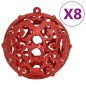 vidaXL Set Palline di Natale 111 pz Rosso in Polistirene vidaXL Set Palline di Natale 111 pz Rosso in Polistirene