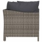 vidaXL Set Divani da Giardino 4 pz con Cuscini in Polyrattan Grigio vidaXL Set Divani da Giardino 4 pz con Cuscini in Polyrattan Grigio