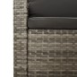 vidaXL Set Divani da Giardino 4 pz con Cuscini in Polyrattan Grigio vidaXL Set Divani da Giardino 4 pz con Cuscini in Polyrattan Grigio