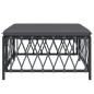 vidaXL Poggiapiedi Giardino con Cuscino Antracite Tessuto Intrecciato vidaXL Poggiapiedi Giardino con Cuscino Antracite Tessuto Intrecciato