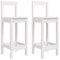 vidaXL Sgabelli da Bar 2pz Bianchi 40x41,5x112 cm Legno Massello Pino vidaXL Sgabelli da Bar 2pz Bianchi 40x41,5x112 cm Legno Massello Pino