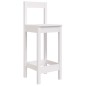 vidaXL Sgabelli da Bar 2pz Bianchi 40x41,5x112 cm Legno Massello Pino vidaXL Sgabelli da Bar 2pz Bianchi 40x41,5x112 cm Legno Massello Pino