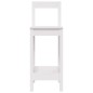vidaXL Sgabelli da Bar 2pz Bianchi 40x41,5x112 cm Legno Massello Pino vidaXL Sgabelli da Bar 2pz Bianchi 40x41,5x112 cm Legno Massello Pino