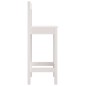 vidaXL Sgabelli da Bar 2pz Bianchi 40x41,5x112 cm Legno Massello Pino vidaXL Sgabelli da Bar 2pz Bianchi 40x41,5x112 cm Legno Massello Pino