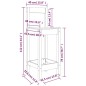 vidaXL Sgabelli da Bar 2pz Bianchi 40x41,5x112 cm Legno Massello Pino vidaXL Sgabelli da Bar 2pz Bianchi 40x41,5x112 cm Legno Massello Pino