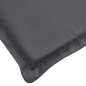 vidaXL Cuscino per Sdraio Antracite (75+105)x50x3 cm vidaXL Cuscino per Sdraio Antracite (75+105)x50x3 cm