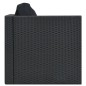 vidaXL Set Divani da Giardino 5 pz con Cuscini in Polyrattan Nero vidaXL Set Divani da Giardino 5 pz con Cuscini in Polyrattan Nero