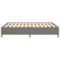 vidaXL Giroletto senza Materasso Grigio Scuro 140x200 cm Tessuto