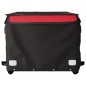 vidaXL Rimorchio da Bici da Carico Nero e Rosso 45 kg in Ferro vidaXL Rimorchio da Bici da Carico Nero e Rosso 45 kg in Ferro
