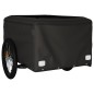 vidaXL Rimorchio da Bici da Carico Nero e Rosso 45 kg in Ferro vidaXL Rimorchio da Bici da Carico Nero e Rosso 45 kg in Ferro